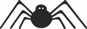Halloween spider - DXF SVG CDR Cut File, ready to cut for laser Router plasma